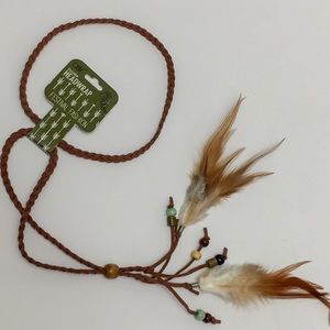 Braided Festival Indian style Feather Headwrap
